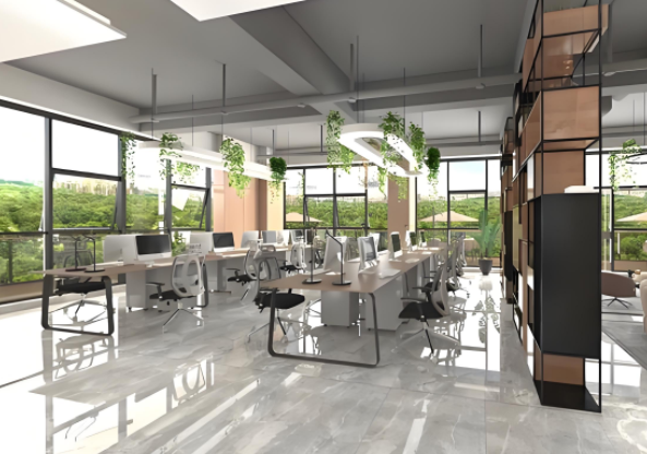济阳区办公室装修注重细节装饰，增添空间生机活力